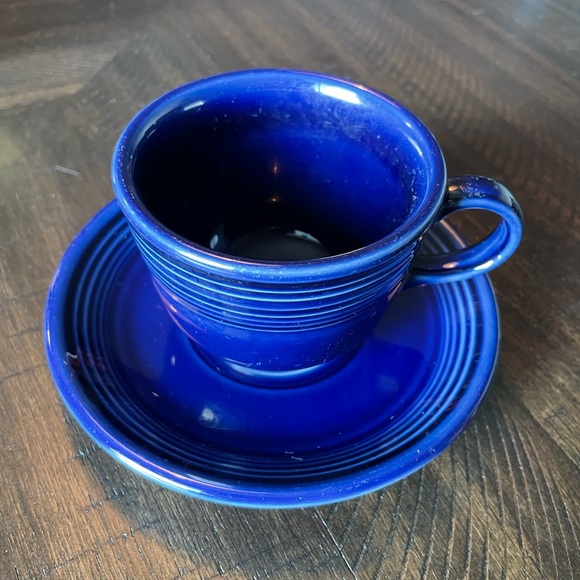 Fiestaware Other - Fiesta deep blue cup and saucer set